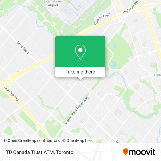 TD Canada Trust ATM map