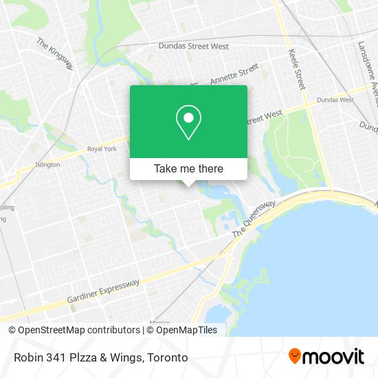 Robin 341 Plzza & Wings map