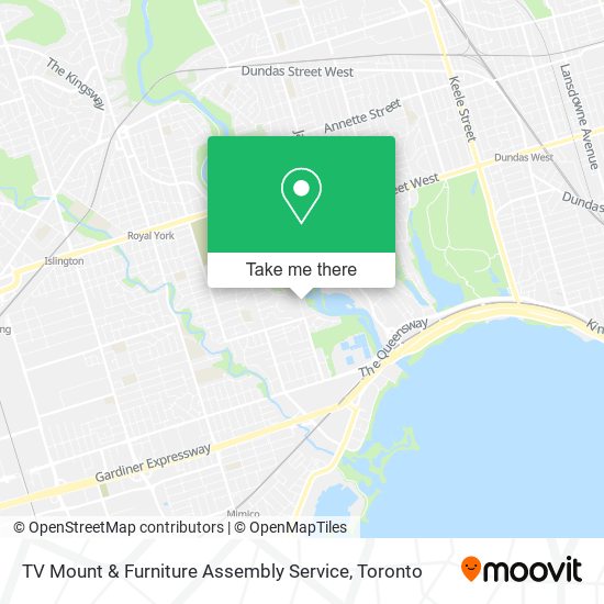 TV Mount & Furniture Assembly Service map