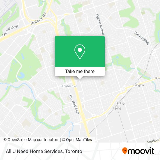 All U Need Home Services map