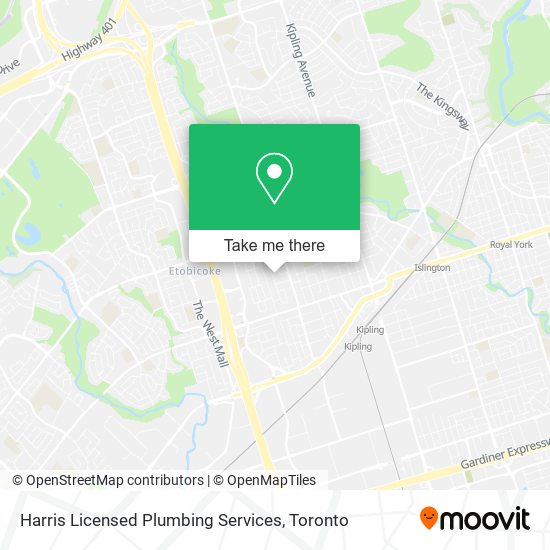 Harris Licensed Plumbing Services map