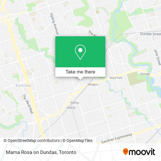 Mama Rosa on Dundas map