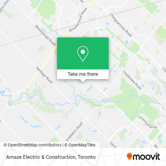 Amaze Electric & Construction map