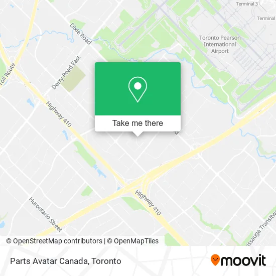 Parts Avatar Canada map