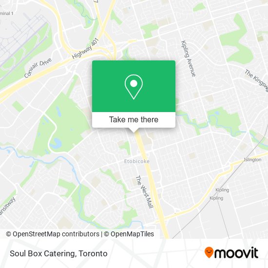 Soul Box Catering map
