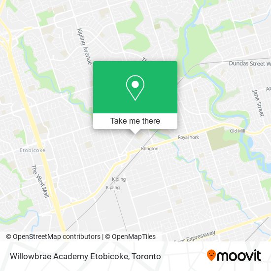 Willowbrae Academy Etobicoke map