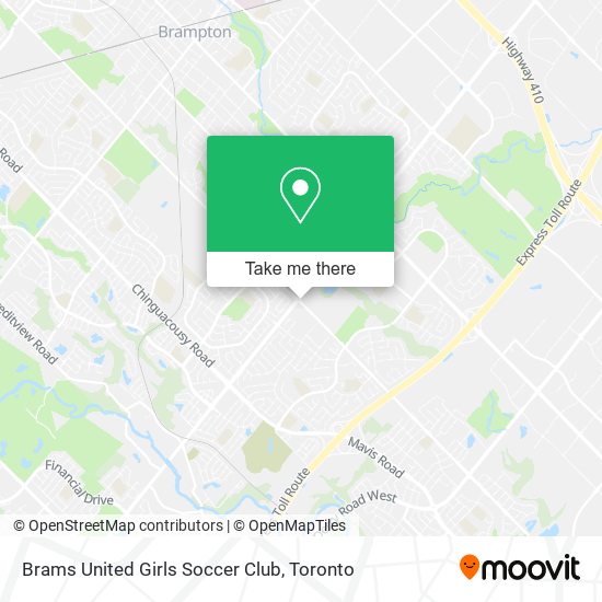 Brams United Girls Soccer Club map