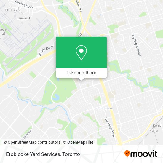 Etobicoke Yard Services map