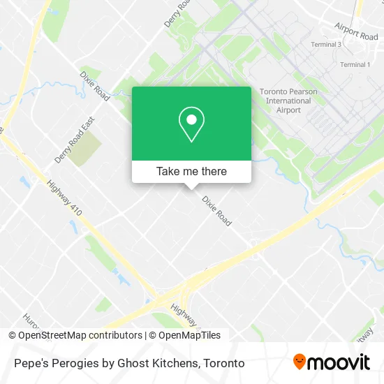 Pepe's Perogies by Ghost Kitchens map