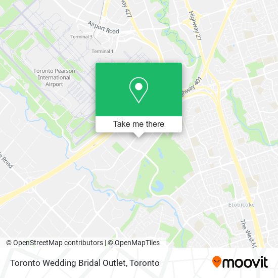 Toronto Wedding Bridal Outlet map