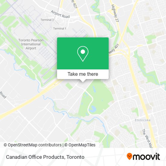 Canadian Office Products map