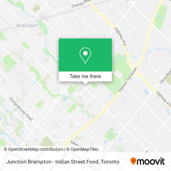 Junction Brampton - Indian Street Food map