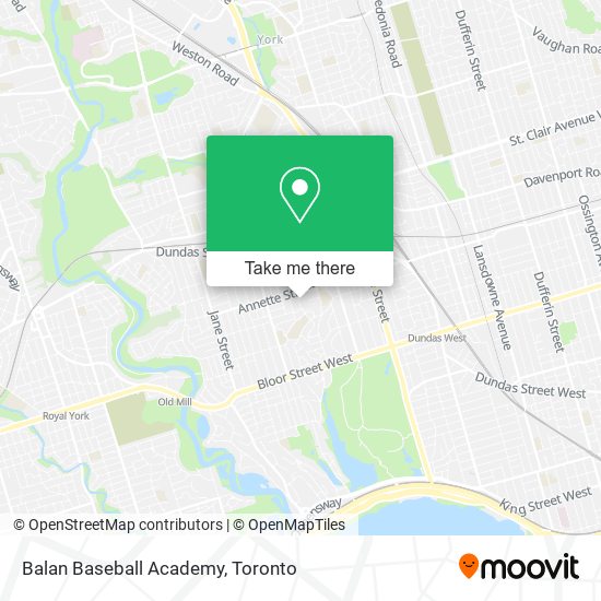 Balan Baseball Academy map