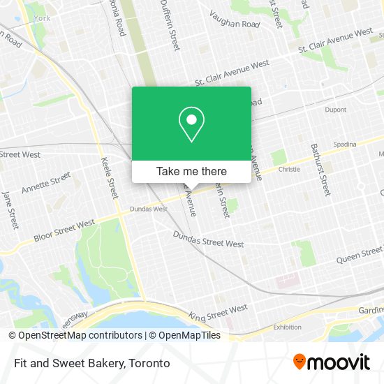 Fit and Sweet Bakery map