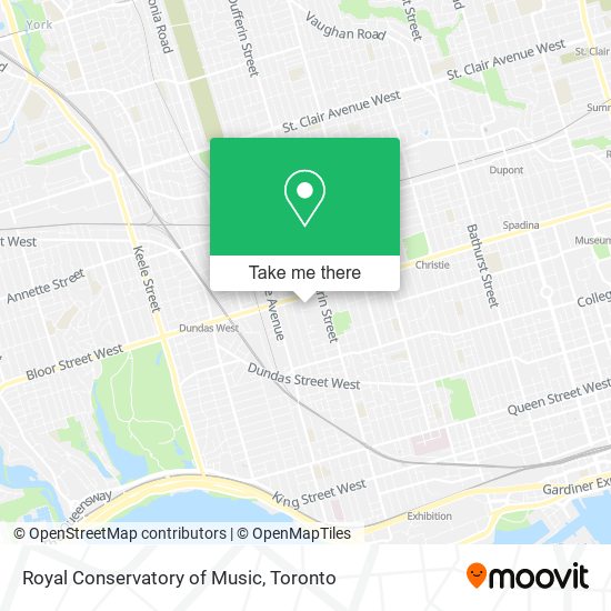 Royal Conservatory of Music map