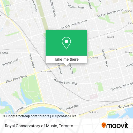 Royal Conservatory of Music map