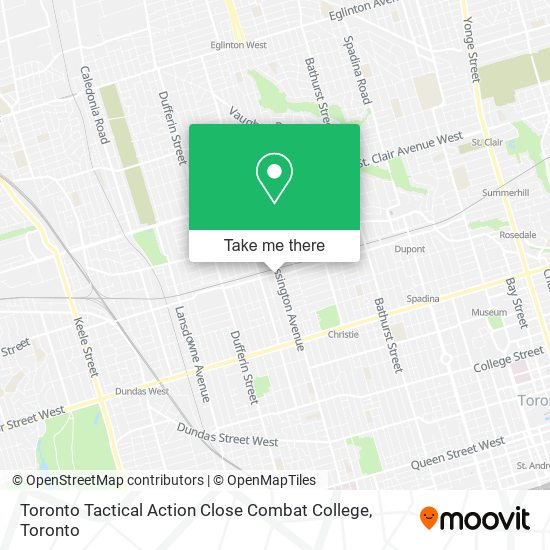 Toronto Tactical Action Close Combat College map