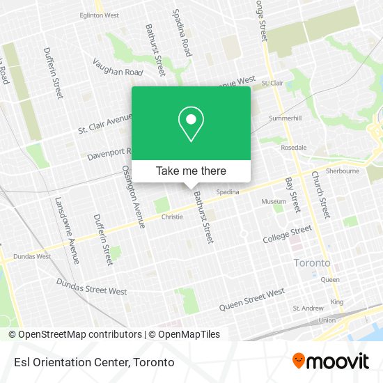 Esl Orientation Center map