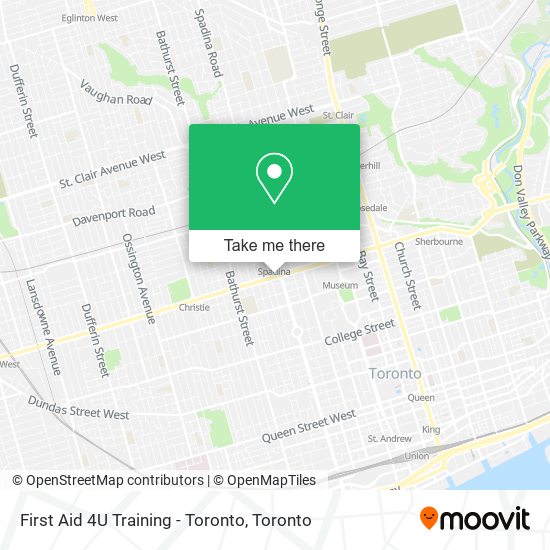 First Aid 4U Training - Toronto plan