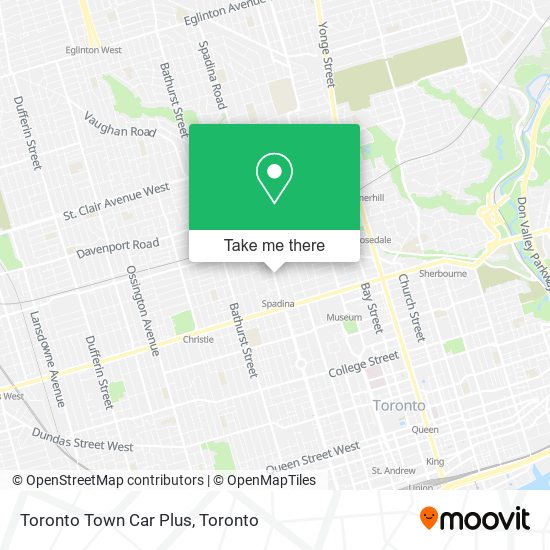 Toronto Town Car Plus plan