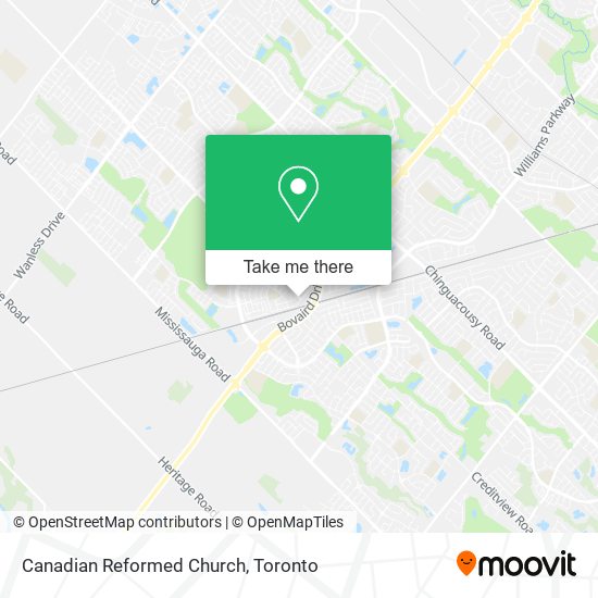 Canadian Reformed Church map