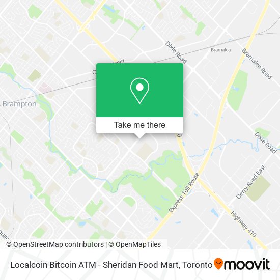 Localcoin Bitcoin ATM - Sheridan Food Mart map