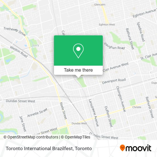Toronto International Brazilfest map