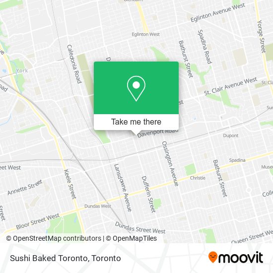 Sushi Baked Toronto map