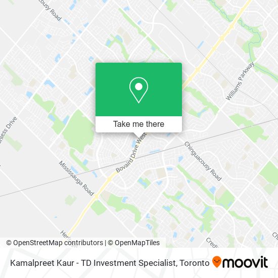 Kamalpreet Kaur - TD Investment Specialist map