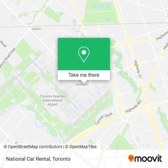 National Car Rental map