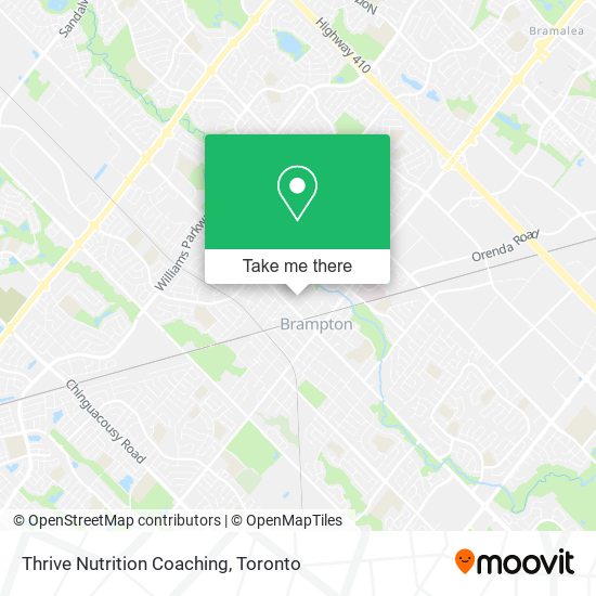 Thrive Nutrition Coaching map
