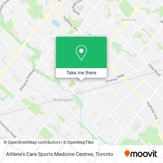 Athlete's Care Sports Medicine Centres map