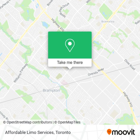 Affordable Limo Services map