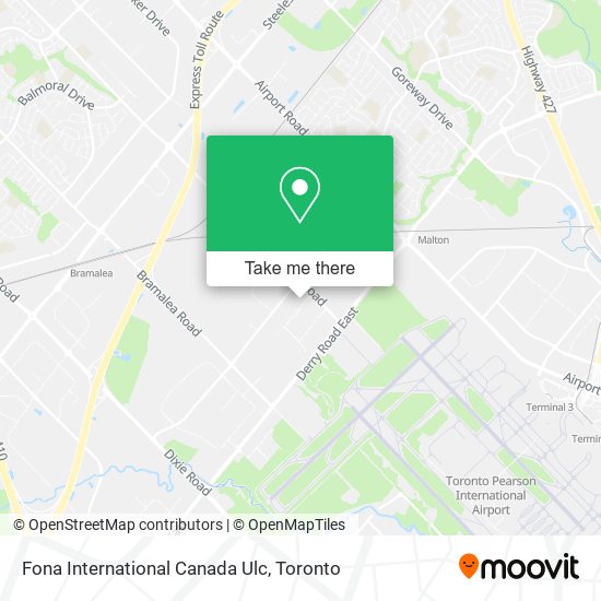 Fona International Canada Ulc map