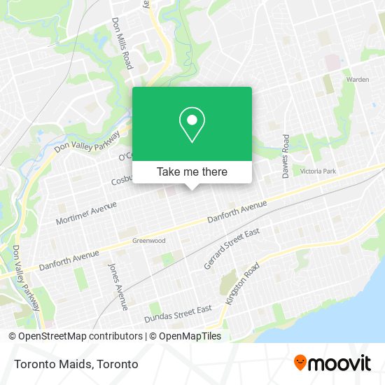 Toronto Maids map