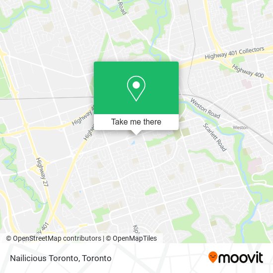Nailicious Toronto map