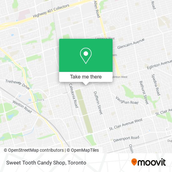 Sweet Tooth Candy Shop map