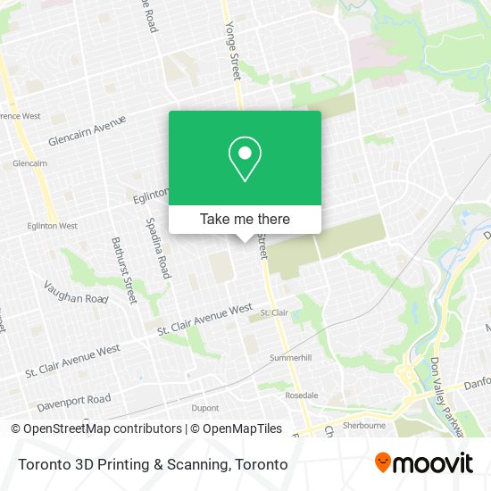 Toronto 3D Printing & Scanning map