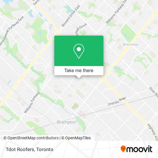 Tdot Roofers map