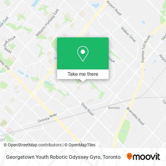 Georgetown Youth Robotic Odyssey Gyro map