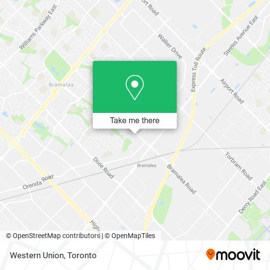 Western Union map