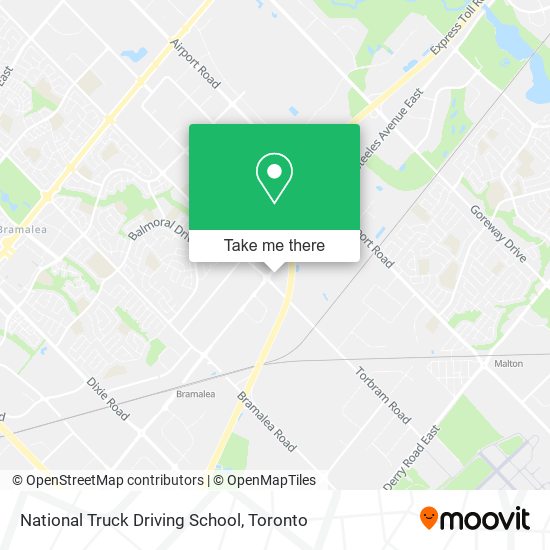 National Truck Driving School map