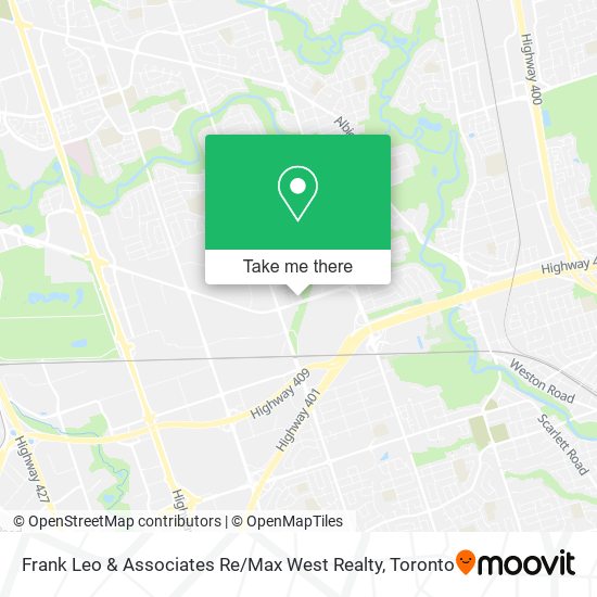 Frank Leo & Associates Re / Max West Realty map