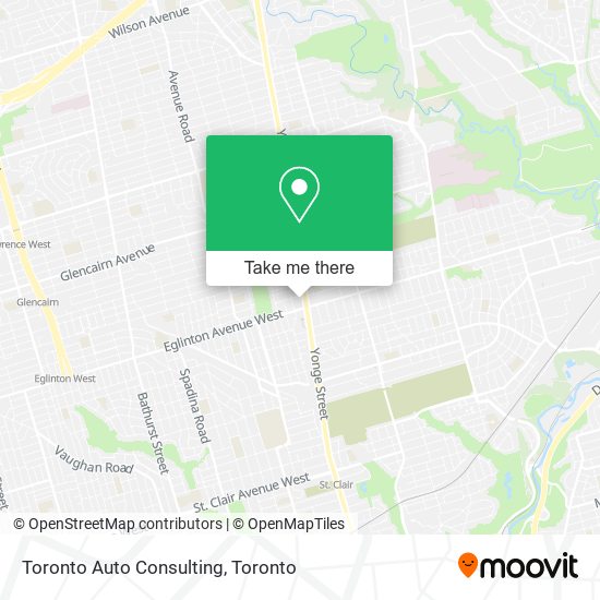 Toronto Auto Consulting map