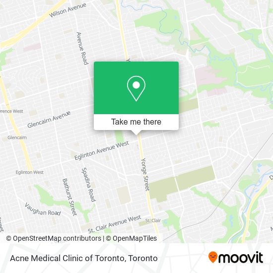 Acne Medical Clinic of Toronto map