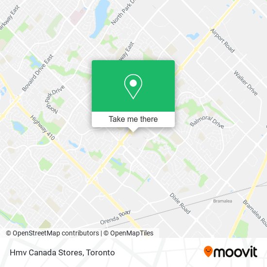 Hmv Canada Stores map