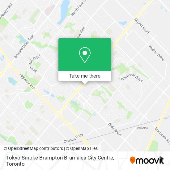 Tokyo Smoke Brampton Bramalea City Centre map