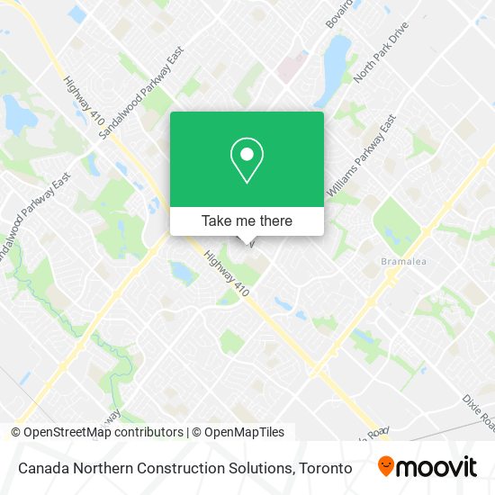 Canada Northern Construction Solutions map