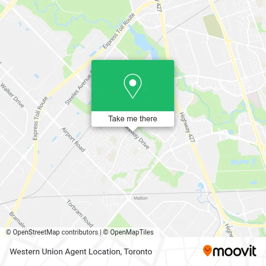 Western Union Agent Location map