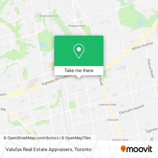 Valufax Real Estate Appraisers map